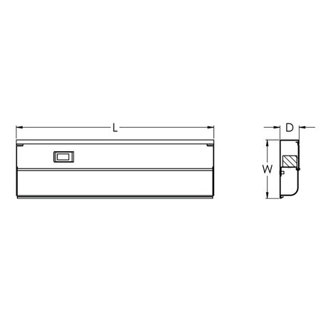 Afx T5L 2 9" LED Undercabinet Light - 3000K T5L2-09RWH